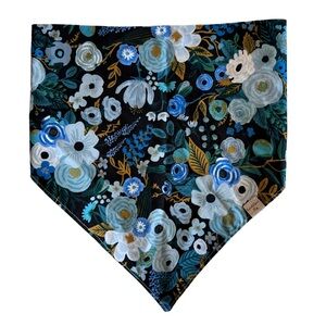 Floral Fun Dog Bandana | Reversible Snap On Pet Accessory | Size Large L
